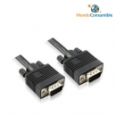 Cable Vga Hdb15M-Hdbm15M Ferrita Negro 3M