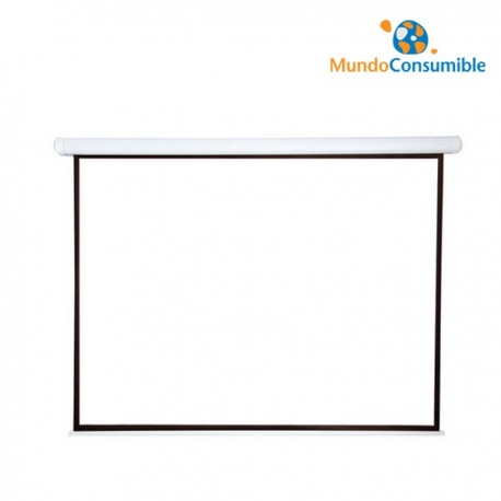 PANTALLA ELÉCTRICA PARA PROYECTOR 2M X 1.5M + MAND