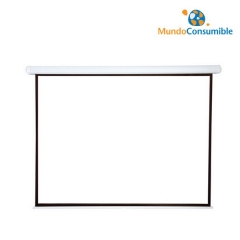 Pantalla Electrica Proyector 3M X 2.2M + Mando A Distancia (Bordes En Negro - Pared - Techo)