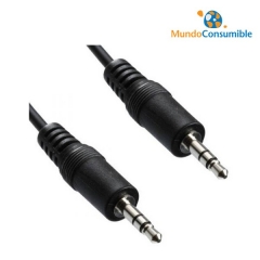 CABLE AUDIO JACK 3.5MM STEREO MACHO / MACHO 1.5MT