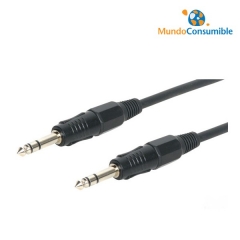 CABLE AUDIO JACK 6.3 MACHO / MACHO ESTEREO 3 METRO