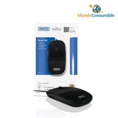 Raton Sweex Optico Cable Usb2.0 1000Dpi 2Botones Negro Mi061