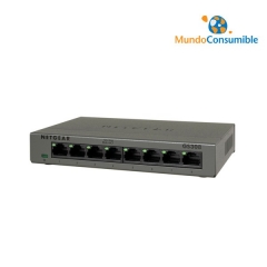 Switch Netgear Gs308-100Pes 10-100-1000 8 Puertos Caja Metalica