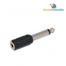 ADAPTADOR AUDIO JACK 2.5 MONO MACHO - JACK 3.5 MONO HEMBRA