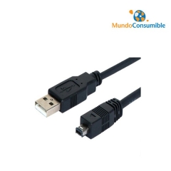 CABLE USB 2.0 TIPO A/MACHO - MINI B/MACHO (4PINES)