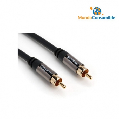 CABLE CONEXION RCA COAXIAL 1XRCA MACHO/MACHO 3 METROS LIBRE DE OXIGENO