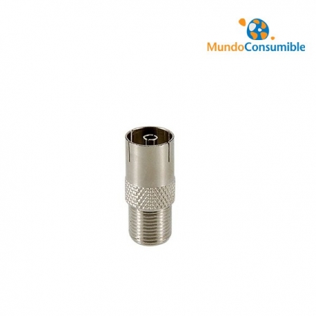 ADAPTADOR TV COAXIAL HEMBRA - COAXIAL MACHO