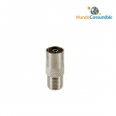 Adaptador Tv Coaxial Hembra - Coaxial Macho