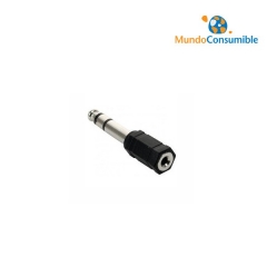 Adaptador De Audio Jack 6,3 Estéreo M-Jack 6,3 Mon