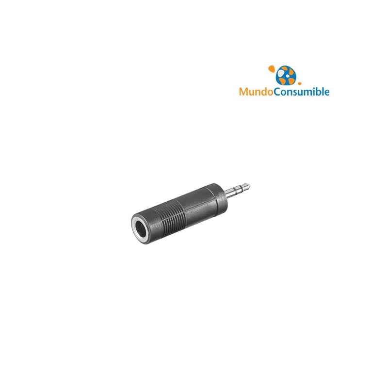 Adaptador Audio Plug Jack 6.3 Macho A 3.5 Hembra, Mono