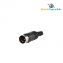 Adaptador Audio Din 5 90º - Jack 6.3 Hembra Mono