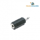 Adaptador Audio Jack 2.5 Mono Macho - Jack 6.3 Stereo Hembra