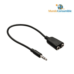 Adaptador Audio Jack 3.5 Stereo Macho - 2Xjack 6.3 Stereo Hembra