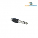 Adaptador Audio Jack 6.3 Mono M - Rca Hembra