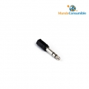 Adaptador Audio Jack 6.3 Stereo Macho-Jack 3.5 Stereo Hembra