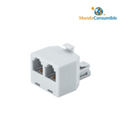 ADAPTADOR ETHERNET 2XRJ45 HEMBRA - 1XRJ45 MACHO