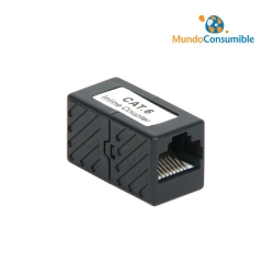 Adaptador Utp Alargador-Empalmador 1:1 Rj45 Cat 6.