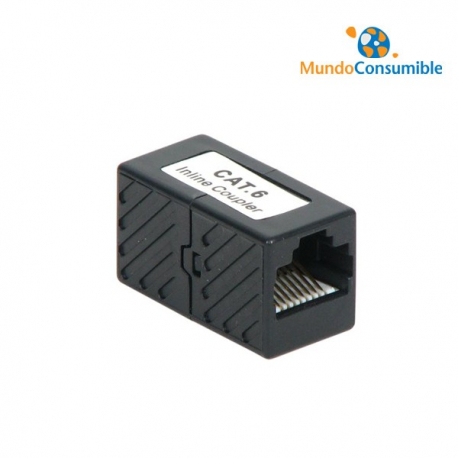 ADAPTADOR UTP ALARGADOR 1:1 RJ45 CAT 6.