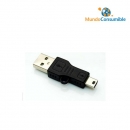 Adaptador Usb 2.0 Tipo A-M - Mini B-M 5 Pines