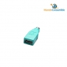 ADAPTADOR PS2/SERIE - 6 MINIDIN HEMBRA - DB9 HEMBRA