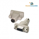 Adaptador Ps2-Serie - 6 Minidin Macho - Db9 Hembra