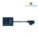 Cable Divisor De Video 3 Euroconector + 3 Rca