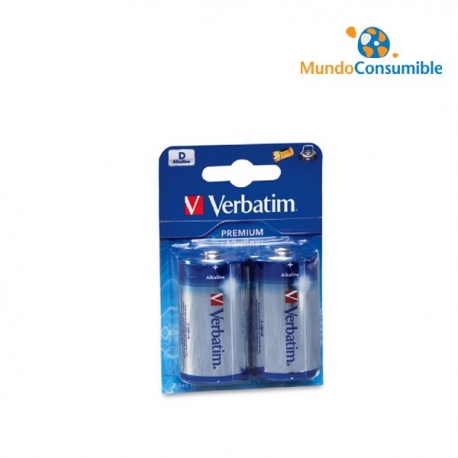 PILA ALCALINA LR20 PACK2 VERNATIM