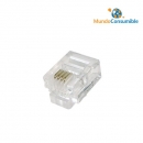 Conector Rj11 4 Conductores Para Crimpar (Pack 25)