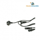 Cable Alimentacion Divisor Red 2 Cpus 2M.