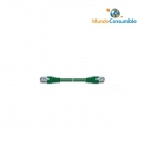 Latiguillo Utp Flexible Cat. 5E. Color Verde. - 3.00 M.