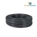 Bobina Cable Ftp Cat 5E Solido Negro Exteriores 100M