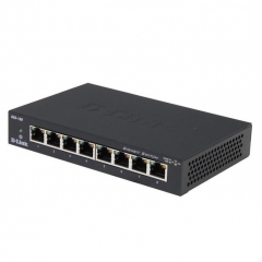 SWITCH 8P D-LINK 10/100/1000 GIGABIT DGS-108 METAL