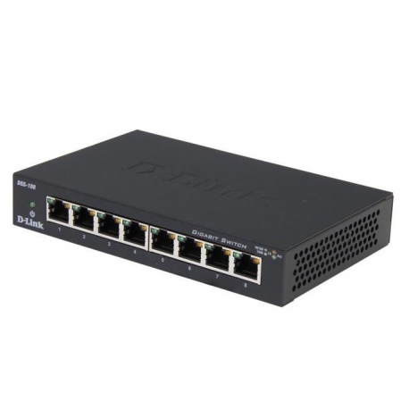 SWITCH 8P D-LINK 10/100/1000 GIGABIT DGS-108 METAL