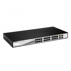 SWITCH 24P D-LINK 10/100/1000 GIGABIT + 4COMBO