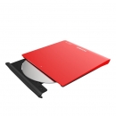 Grabadora Externa Samsung Se-208Gb-Rsrd - Ultra Slim Pc Y Mac Roja 