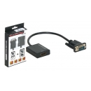 Adaptador Vga Macho+ Audio -> Hdmi V.12 1080P Negro