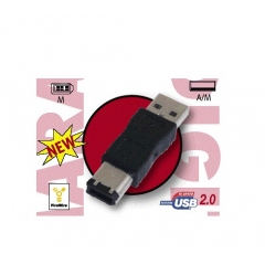 ADAPTADOR USB 2.0 TIPO A MACHO - TIPO IEEE 1394 MACHO (6PINES)
