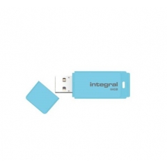 PENDRIVE INTEGRAL PASTEL INFD64GBPASBLS - 64GB - USB 2.0 - COMPATIBLE PC Y MAC - BLUE SKY