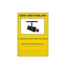 CARTEL "ZONA VIDEOVIGILADA"