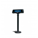 Visor Tpv Glancetron 8035 Lcd 2X20 Usb 600Cd-M2 Fondo Azul Alfanumerico Angulo Ajustable Negro