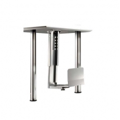 Soporte Cpu Plata Ajustable Bajo Mesa