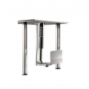 Soporte Cpu Plata Ajustable Bajo Mesa