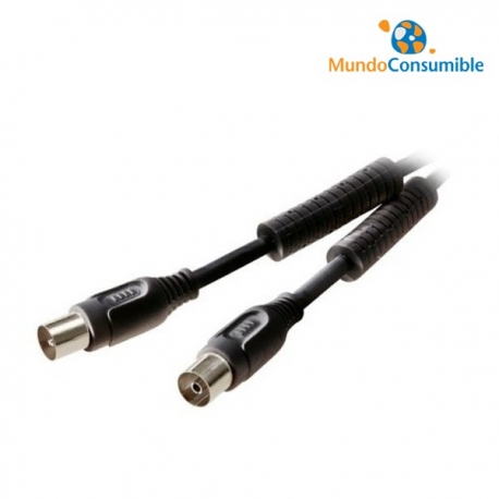 CABLE ANTENA COAXIAL NEGRO M/H FERRITA 10.00 MT 