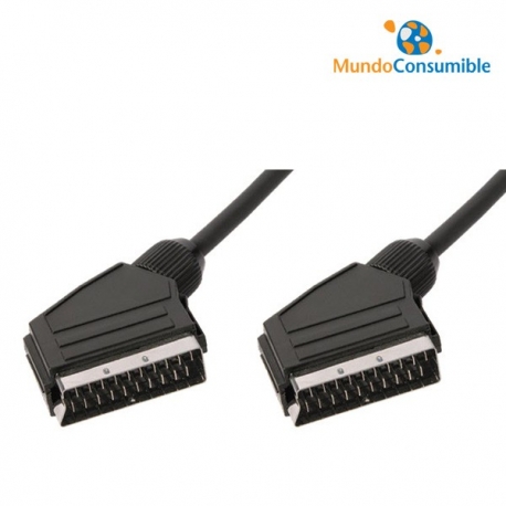 CABLE EUROCONECTOR MACHO/MACHO 21PINES 3.00 METROS