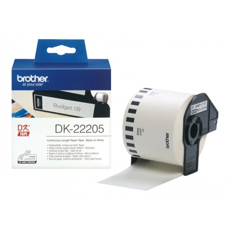 Cinta Brother QL Rollo Papel Continuo 62mm x 30.48 Metros