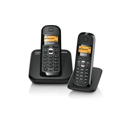 Telefonos Inalambricos DUO AS690 GIGASET NEGRO 