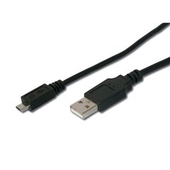 Cable USB A M - micro USB B M negro 1.50 m.