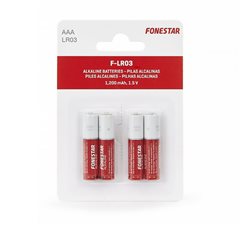 Pack 4 Pilas AAA Fonestar LR03 1.5V Alcalina