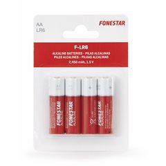 Pack 4 Pilas AA Fonestar LR6 1.5V Alcalina