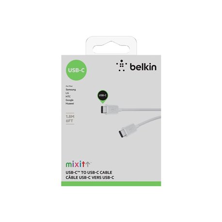 Cable USB Belkin MIXIT Tipo C / Tipo C 1.83m (Outlet)